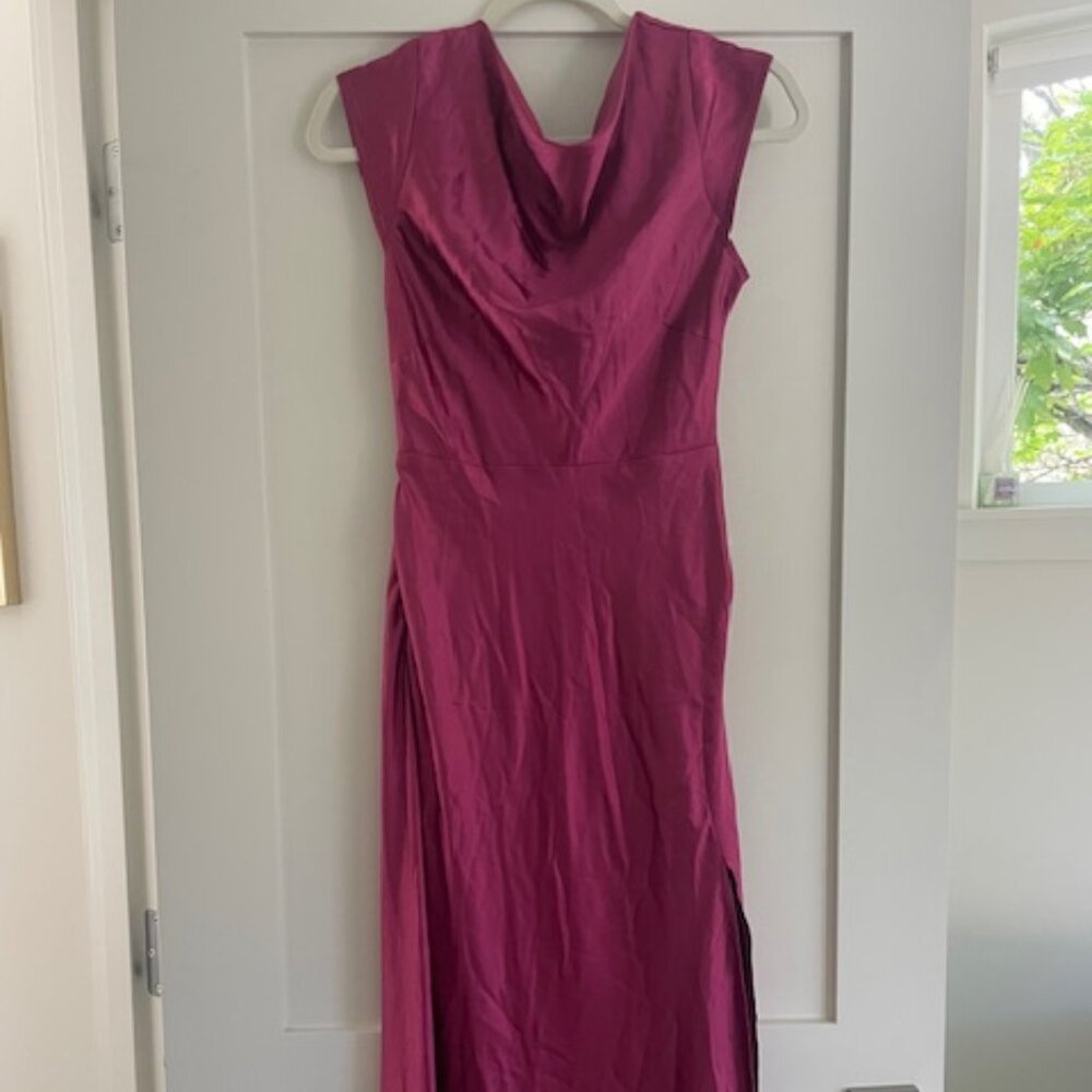 Pink midi length dress